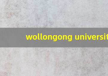 wollongong university